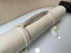 Коврик (лежак) из войлока для бани 60*180 см белый