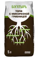 Торф с микоризной грибницей Богатырь 5 л