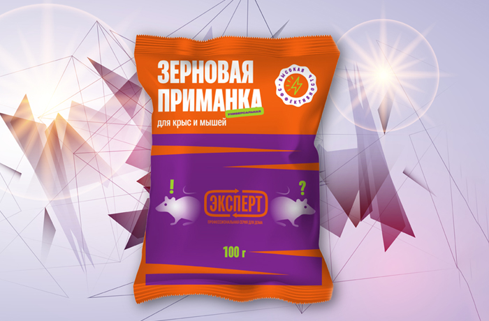Зерновая приманка для крыс и мышей