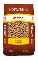 Керамзит средний "Богатырь дренаж" 20 л